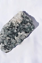 Load image into Gallery viewer, green + grey chalcedony with apophyllite
