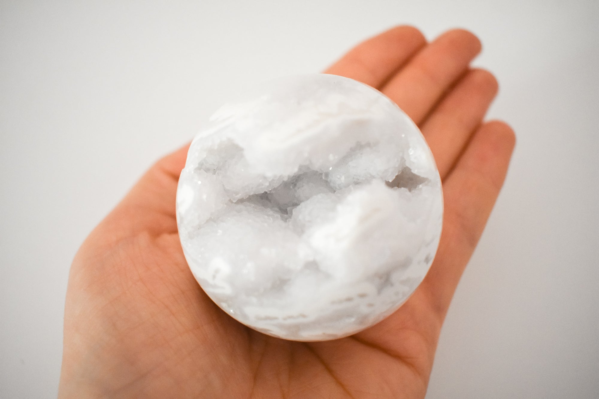 druzy snow agate sphere 02