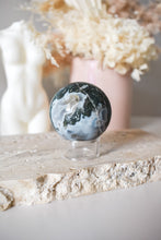 Load image into Gallery viewer, moss agate sphere 05
