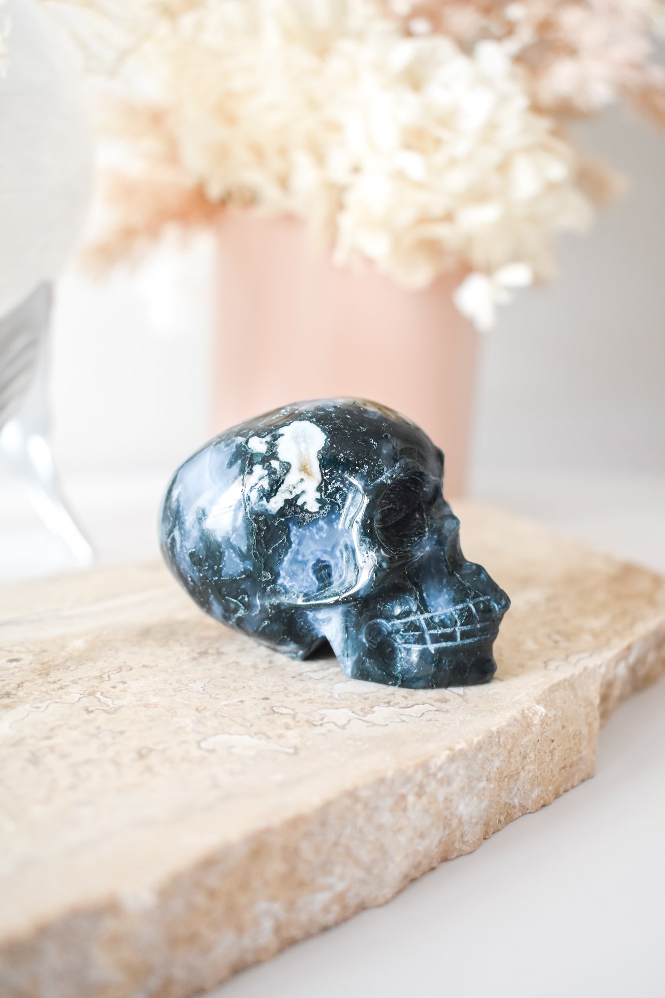 moss agate skull 05