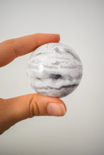 Load image into Gallery viewer, druzy snow agate sphere 05
