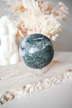 Load image into Gallery viewer, moss agate sphere 01
