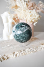 Load image into Gallery viewer, moss agate sphere 01
