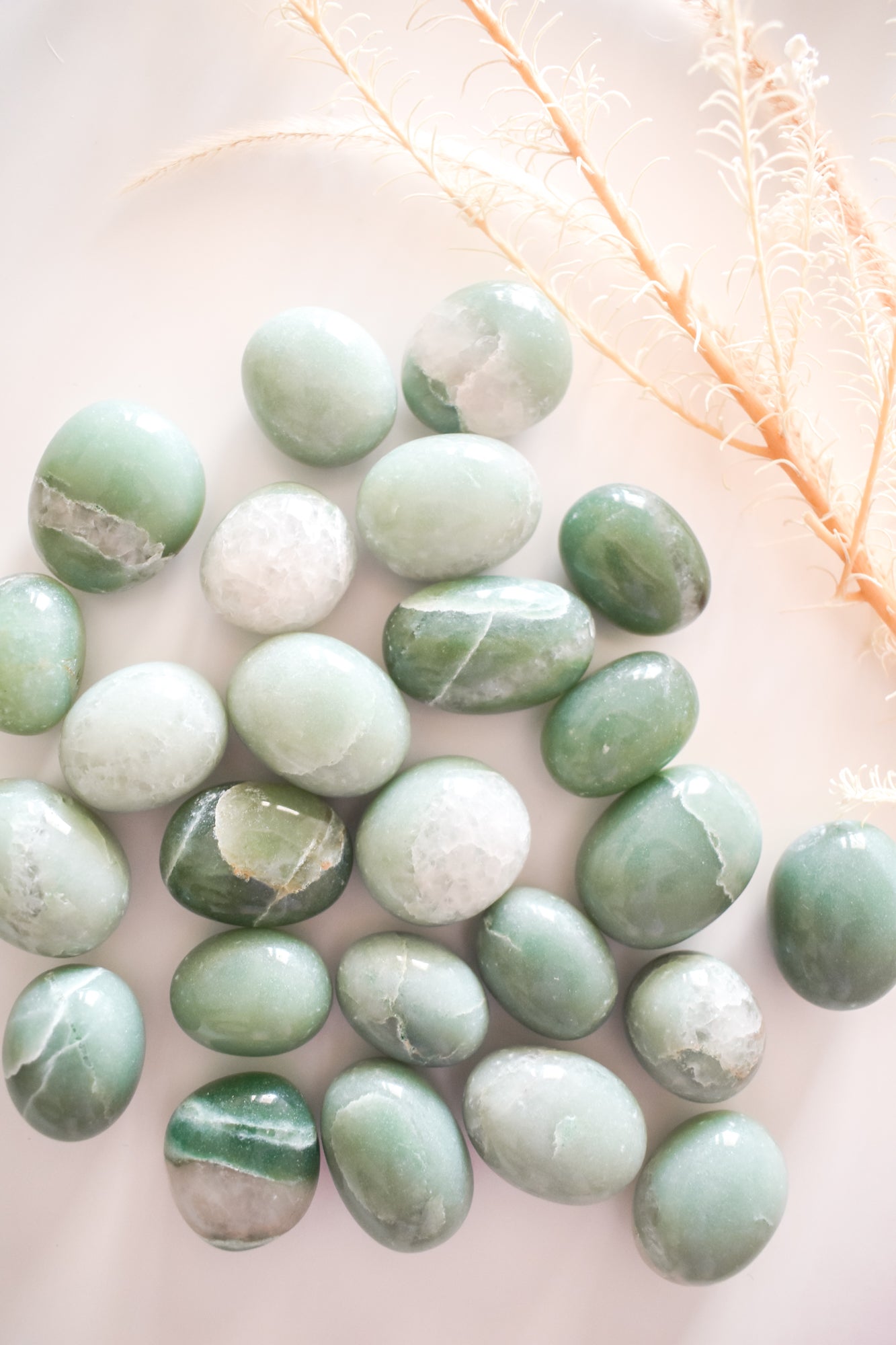 green aventurine tumbles