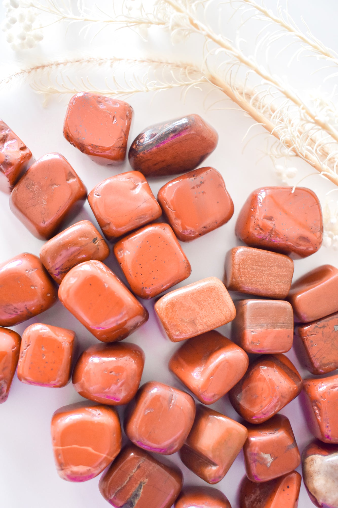 red jasper tumbles