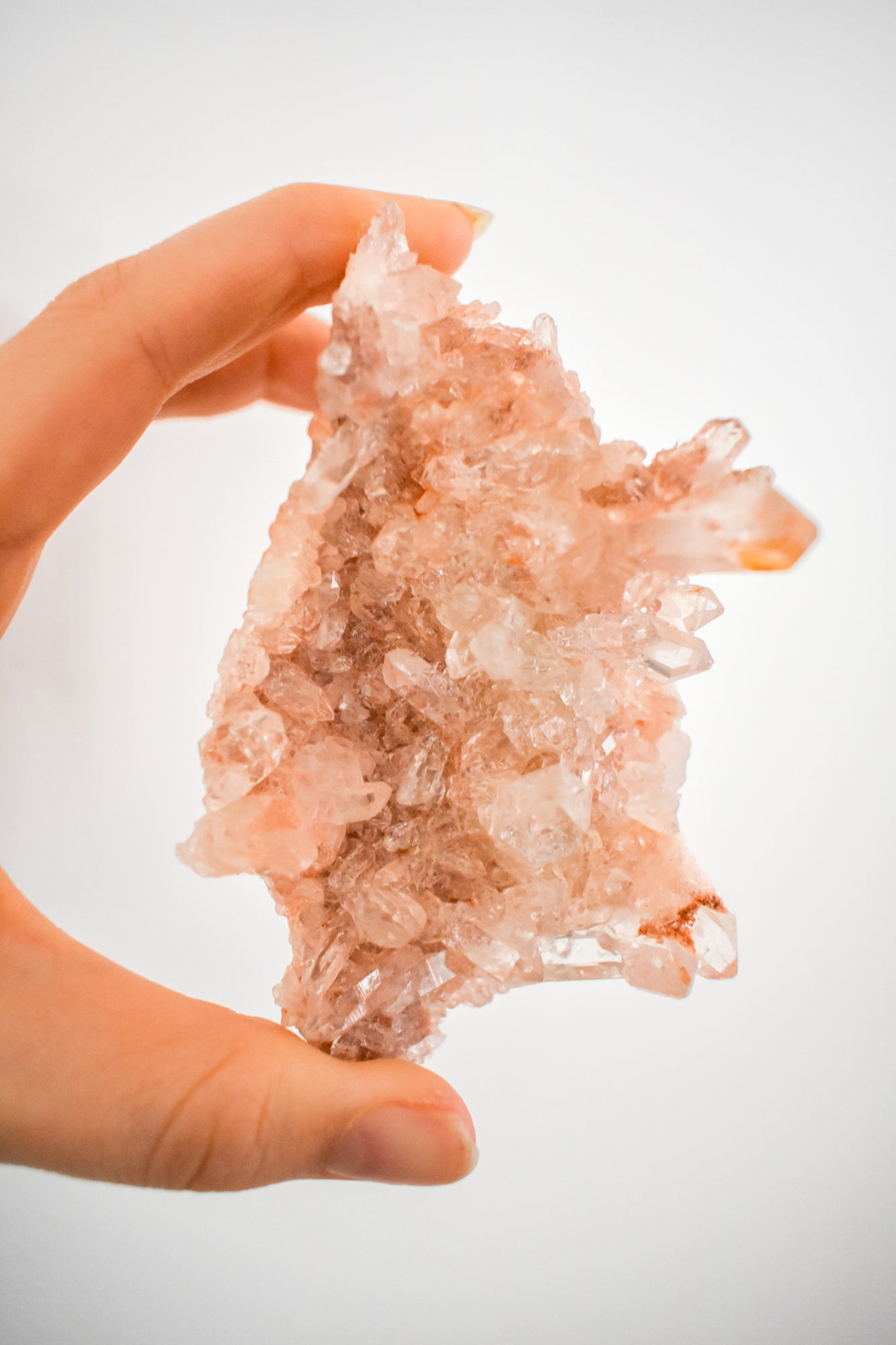 pink himalayan samadhi quartz large cluster 03