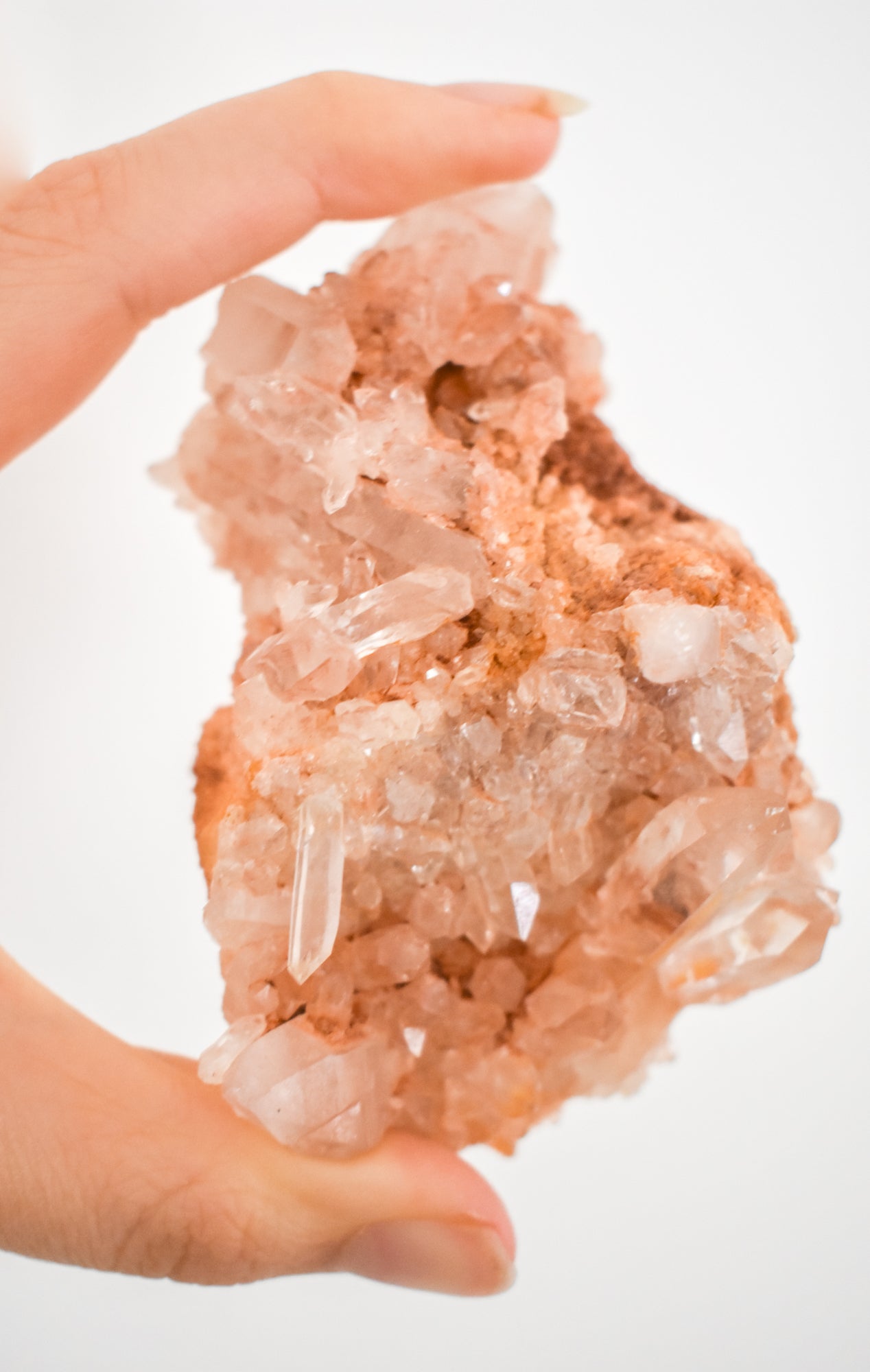 pink himalayan samadhi quartz large cluster 02