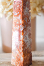 Load image into Gallery viewer, druzy pink agate tower 05
