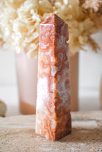 Load image into Gallery viewer, druzy pink agate tower 05
