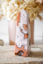 Load image into Gallery viewer, druzy pink agate tower 07
