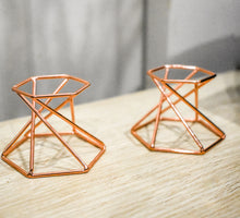 Load image into Gallery viewer, hexagonal sphere stands [rose gold]
