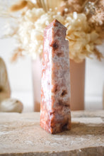 Load image into Gallery viewer, druzy pink agate tower 05
