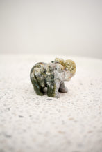 Load image into Gallery viewer, moss agate elephant 01
