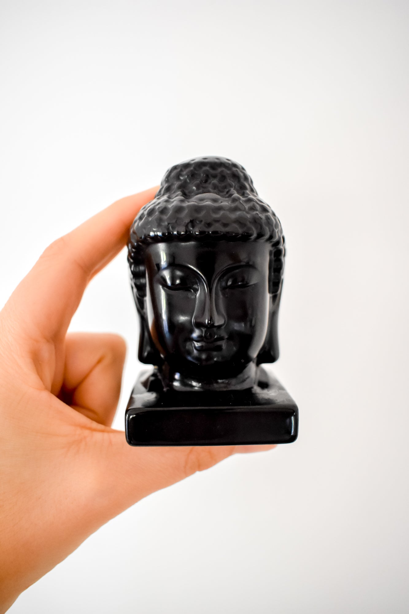 black obsidian buddha