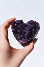 Load image into Gallery viewer, amethyst heart cluster 03
